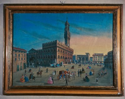 Palazzo Vecchio na Piazza della Signoria, Florença de Italian School