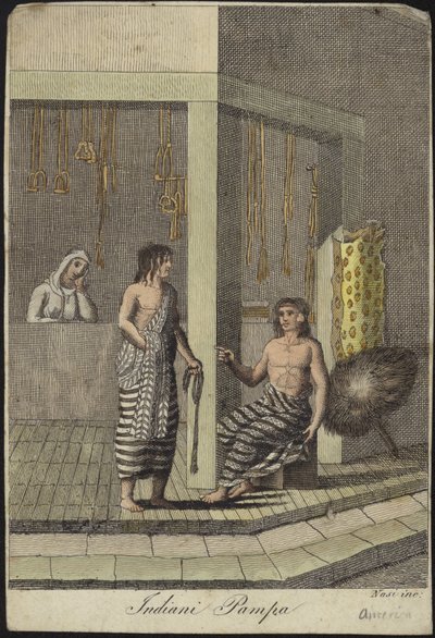 Índios Pampas da América do Sul de Italian School