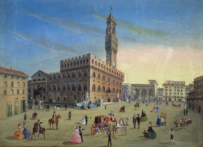 Piazza Signoria, Florença de Italian School