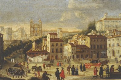 Piazza di Spagna e Trinita dei Monti de Italian School
