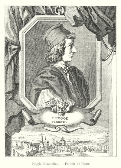 Poggio Bracciolini, Portrait de Picart (gravura) de Italian School