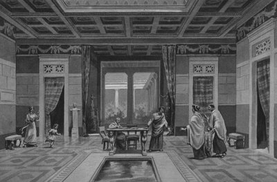 Pompeia: Casa de Cornelius Rufus (Litho) de Italian School