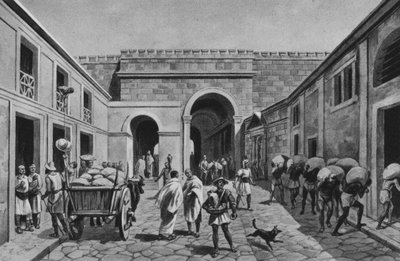 Pompei: Porta Marina (litho) de Italian School