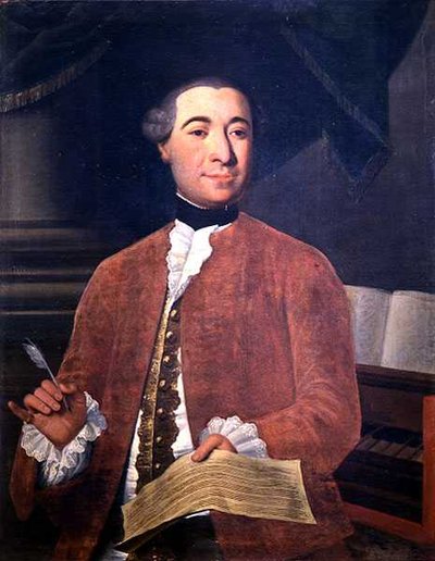 Retrato de Anton Maria Paoli, c.1750 (óleo sobre tela) (ver 138620) de Italian School