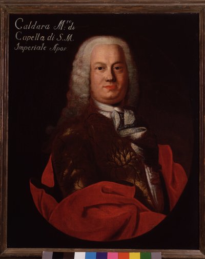 Retrato de Antonio Caldara (1670-1736) compositor barroco italiano de Italian School