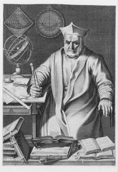 Retrato do Cardeal Christopher Clavius ​​​​, 1606 de Italian School