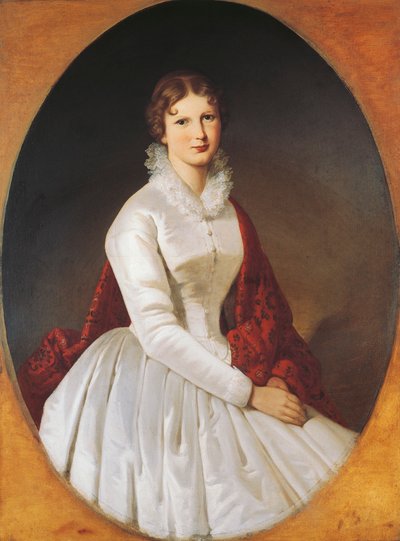 Retrato de Costanza Trotti Arconati Visconti (óleo sobre tela) de Italian School