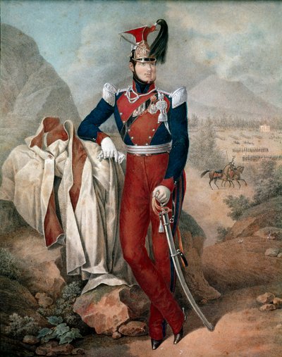 Retrato de Fernando II (Ferdinando Carlo) (1810-1859), Rei das Duas Sicílias (Two Sicilies) Aguarela anónima. Século XIX Museo Nazionale di San Martino Nápoles de Italian School