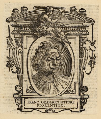 Retrato de Francesco Granacci, pintor italiano da Renascença de Florença de Italian School