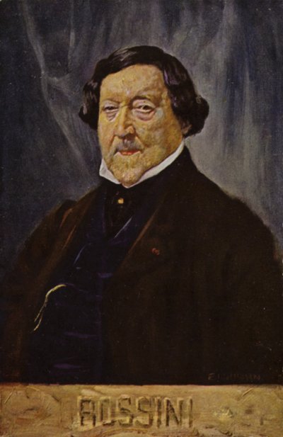 Retrato de Gioachino Rossini de Italian School