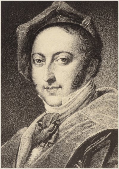 Retrato de Gioachino Rossini de Italian School