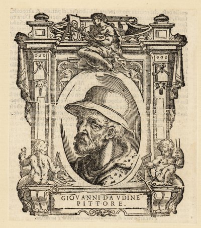 Retrato de Giovanni Nanni, pintor e arquiteto italiano nascido em Udine de Italian School