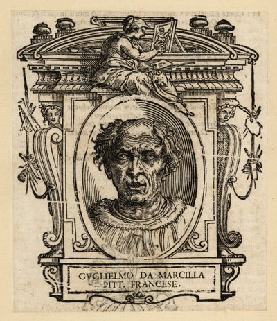 Retrato de Guillaume de Marcillat, pintor e vitralista francês, cerca de 1470-1529 de Italian School