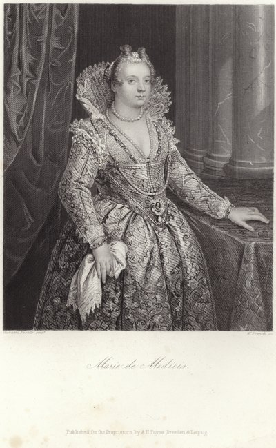 Retrato de marie de medici de Italian School
