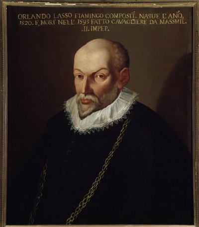 Retrato de Roland de Lassus (1532-1594) Compositor Flamengo de Italian School