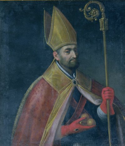 Retrato de São Nicolau, 1700 de Italian School
