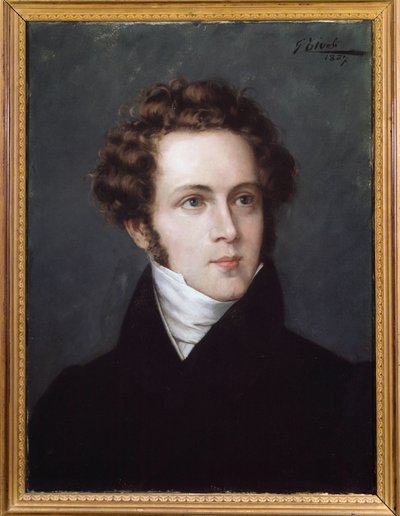 Retrato de Vincenzo Bellini (1801-1835) compositor italiano de Italian School