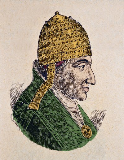 Retrato do Antipope Jean XVI (Giovanni, Ioannes) (997-998) de Italian School