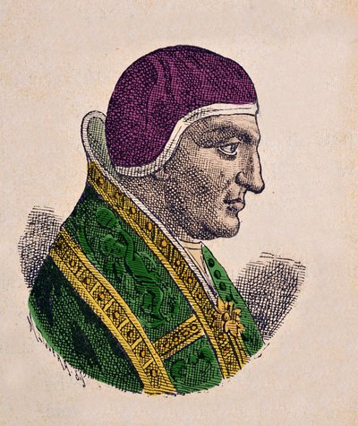 Retrato do Papa Agapet II (Agapit ou Agapetus ou Agapito) (946-955) de Italian School