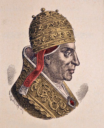 Retrato do Papa Alexandre II (Alexandre ou Alessandro) (1061-1073) de Italian School
