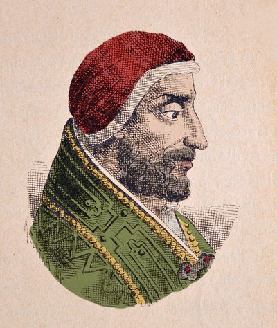 Retrato do Papa Alexandre IV (Alexandre ou Alessandro) (1254-1261) de Italian School