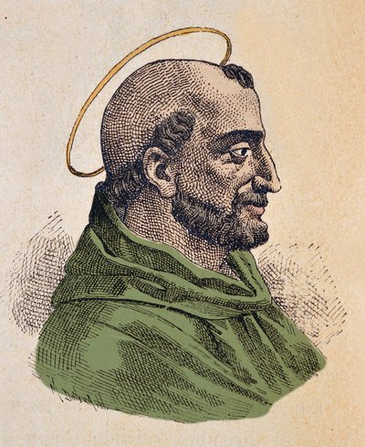 Retrato do Papa Anicet (Anicetus ou Aniceto) (ca. 155-166) de Italian School