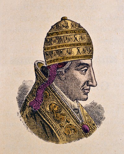 Retrato do Papa Benoit VII (benedetto, Benedito ou Benedito) (974-983) de Italian School