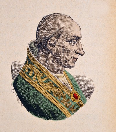Retrato do Papa Benoit XI (benedetto, Bento XVI ou Benedito) (1303-1304) de Italian School