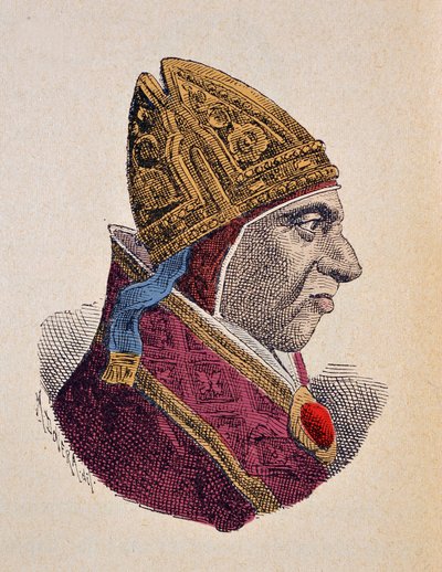 Retrato do Papa Calixte III (Calliste ou Callixtus ou Callistus ou Callisto) (1455-1458) de Italian School