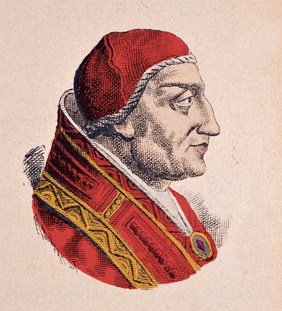 Retrato do Papa Clemente IV de Italian School