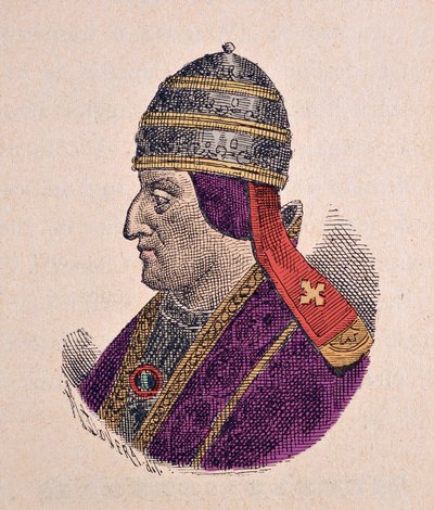 Retrato do Papa Eugênio IV (Eugênio, Eugênio) (1431-1447) de Italian School