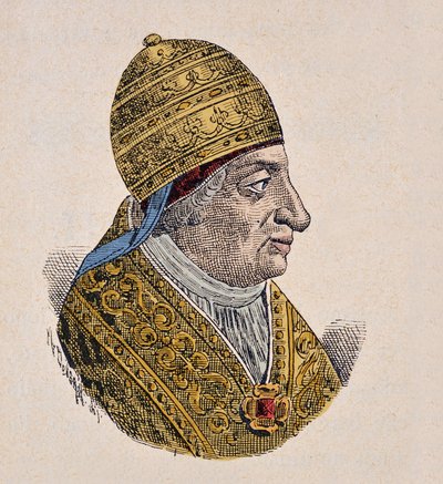 Retrato do Papa Inocêncio VII (Innocenzo, Innocentius) (1404-1406) de Italian School