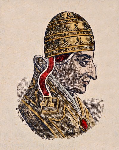 Retrato do Papa João XIV (Giovanni, Ioannes) (983-984) de Italian School