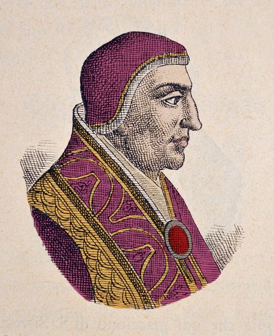 Retrato do Papa João XVIII (Giovanni, Ioannes) (1003-1009) de Italian School