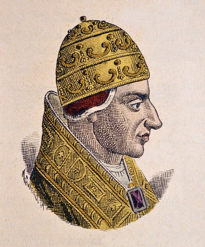 Retrato do Papa João XVII (Giovanni, Ioannes) (1003) de Italian School