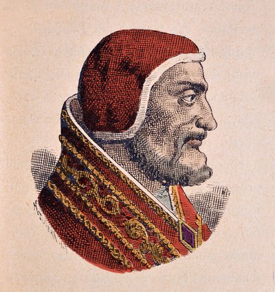 Retrato do Papa João XXI (Giovanni, Ioannes) (1276-1277)) de Italian School