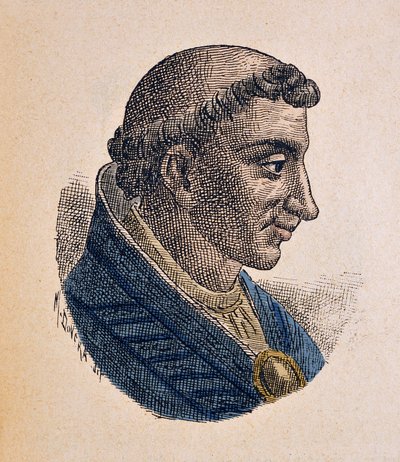 Retrato do Papa Leão V (Leão ou Leon V) (903) de Italian School