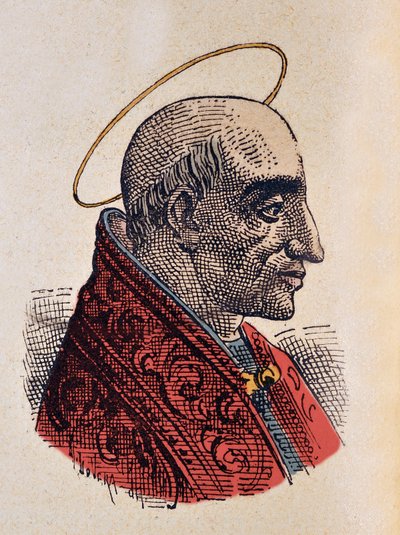 Retrato do Papa Marcelino (Marcelino ou Marcelino) (296-304) de Italian School