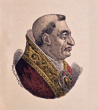 Retrato do Papa Paulo II (Paolo, Paulus) (1464-1471) de Italian School