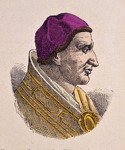 Retrato do Papa Pelage II de Italian School