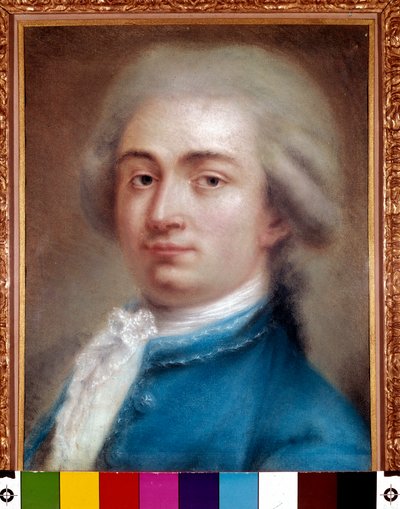 Retrato do autor Carlo Goldoni de Italian School