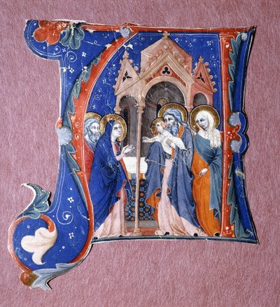 Apresentação de Cristo no templo, c.1340 de Italian School