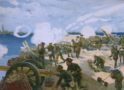 Rebelião em Veneza, março de 1848, ilustração de um álbum sobre a história do Risorgimento feito para o chocolate Talmone, final do século XIX de Italian School