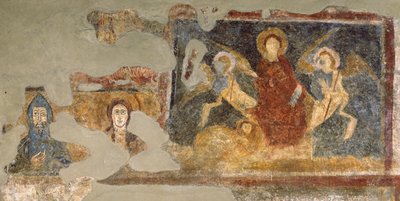 Restos de um afresco, Santa Maria Antiqua, Roma de Italian School