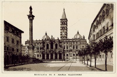 Roma: Basílica de Santa Maria Maior (Litho) de Italian School