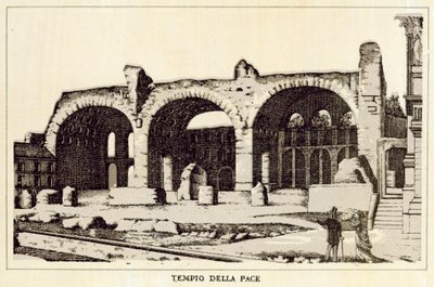Roma: Templo da Paz (litho) de Italian School