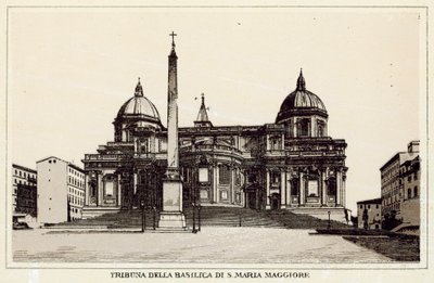 Roma: Tribuna da Basílica de Santa Maria Maior (litho) de Italian School