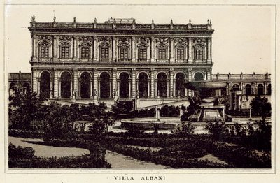 Roma: Villa Albani (litho) de Italian School