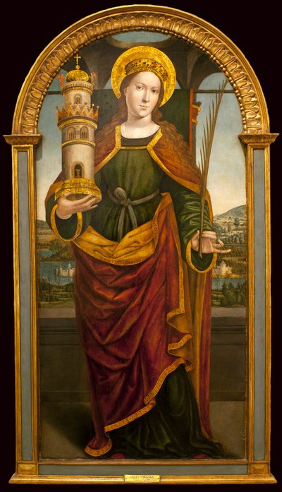 Sainte Barbe - Pintura d