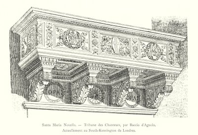 Santa Maria Novella, Tribuna dos Cantores, de Baccio d